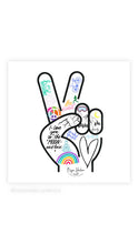 Load image into Gallery viewer, Peace and Love Vinyl Sticker